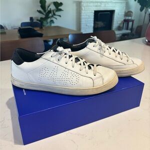 P448 White and Black Men's Sneakers